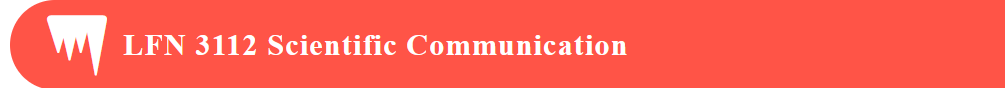 LFN 3112 Scientific Communication