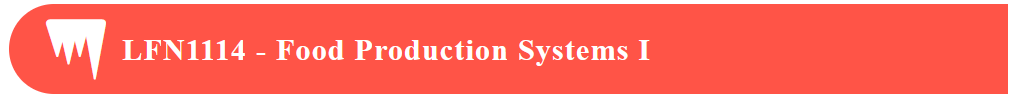 LFN1114 - Food Production Systems I