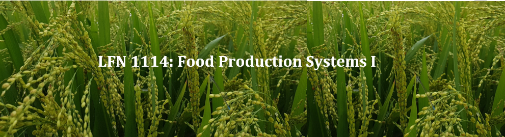 LFN1114 - Food Production Systems I (2023)